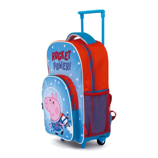 Peppa malac Rocket gurulós ovis hátizsák, táska 36 cm