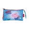 Peppa malac Rocket 3 rekeszes tolltartó 21 cm