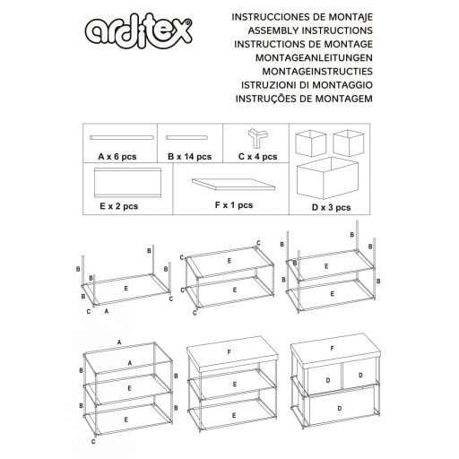 Unikornis Sparkle játéktároló állvány 3 rekeszes 53x30x60 cm