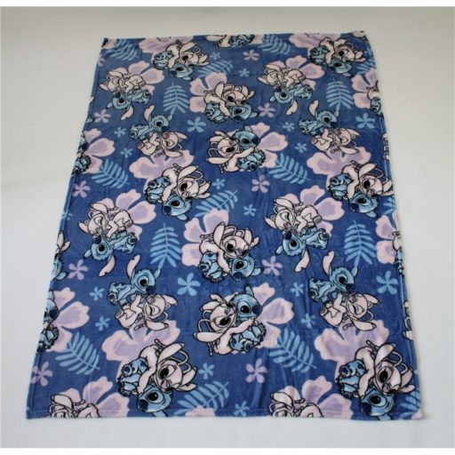 Disney Lilo és Stitch, A csillagkutya Hibiscus coral fleece takaró 110x150cm