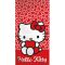 Hello Kitty Hearts fürdőlepedő, strand törölköző 70x140cm (Fast Dry)