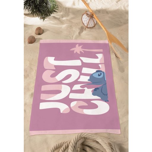 Disney Lilo és Stitch, A csillagkutya fürdőlepedő, strand törölköző 70x140cm (Fast Dry)