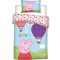 Peppa malac Hot-air Balloon gyerek, ovis ágyneműhuzat 100×135cm, 40×60 cm