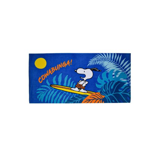 Snoopy Cowabunga fürdőlepedő, strand törölköző 70x140cm