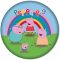 Peppa malac Rainbow formapárna, díszpárna 40 cm Velúr