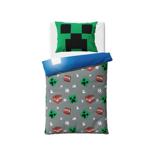 Minecraft Creeper Explode ágyneműhuzat 140×200cm, 80×80 cm