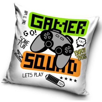 Gamer párna, díszpárna 40 x 40 cm