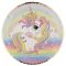 Unikornis Rainbow papírtányér 6 db-os 23 cm