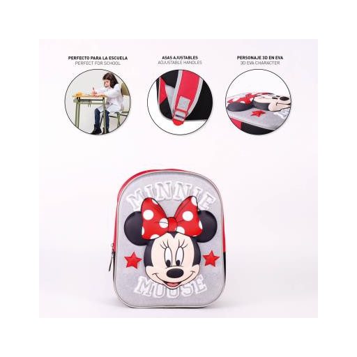 Disney Minnie 3D hátizsák, táska 31 cm