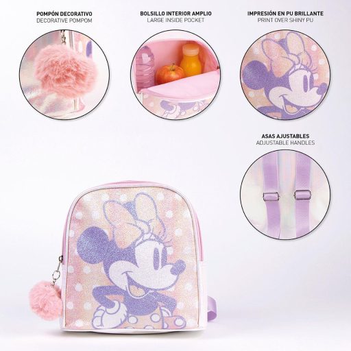 Disney Minnie hologrammos hátizsák, táska 21 cm