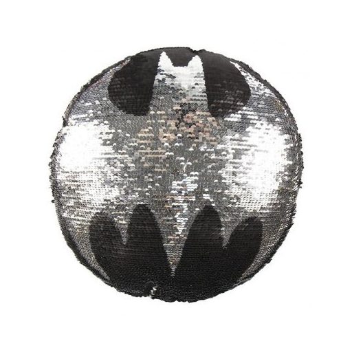 Batman átfordítható flitteres formapárna 30 cm