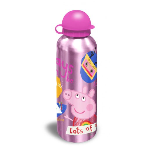 Peppa malac alumínium kulacs ivókupakkal 500 ml