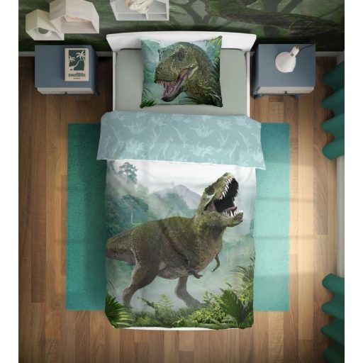 Dinoszaurusz T-Rex Forest ágyneműhuzat 140×200cm, 70×90 cm