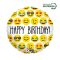 Happy Birthday Emoji fólia lufi 46 cm