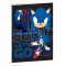 Sonic a sündisznó Go Fast B/5 vonalas füzet 40 lapos
