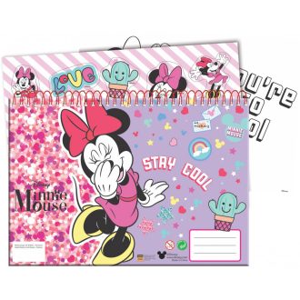   Disney Minnie Smiles A/4 spirál vázlatfüzet 40 lapos matricával