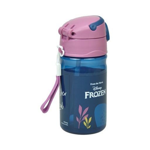 Disney Jégvarázs Sisters műanyag szívószálas kulacs akasztóval 350 ml
