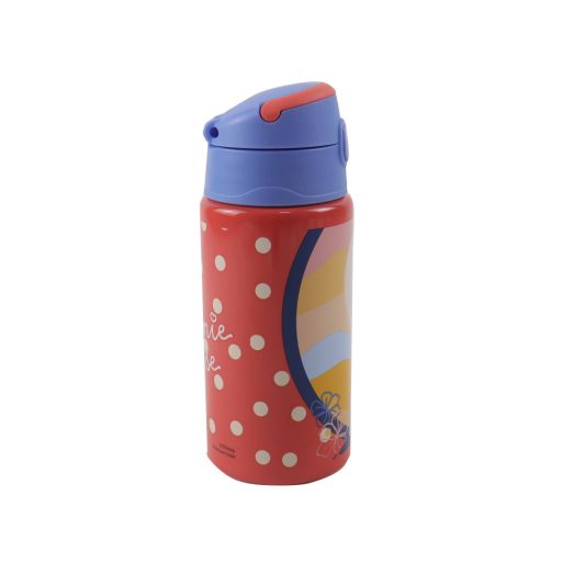 Disney Minnie Summer alumínium szívószálas kulacs akasztóval 500 ml