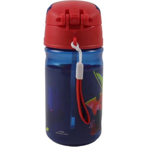 Pókember Splotch műanyag szívószálas kulacs akasztóval 350 ml