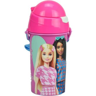   Barbie Happy Thoughts műanyag szívószálas kulacs akasztóval 500 ml