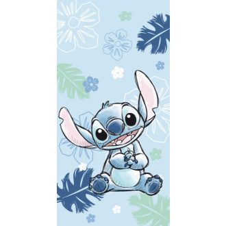   Disney Lilo és Stitch, A csillagkutya Ohana Blue fürdőlepedő, strand törölköző 70x140cm