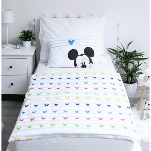 Disney Mickey Colors gyerek, ovis ágyneműhuzat 100×135cm, 40×60 cm