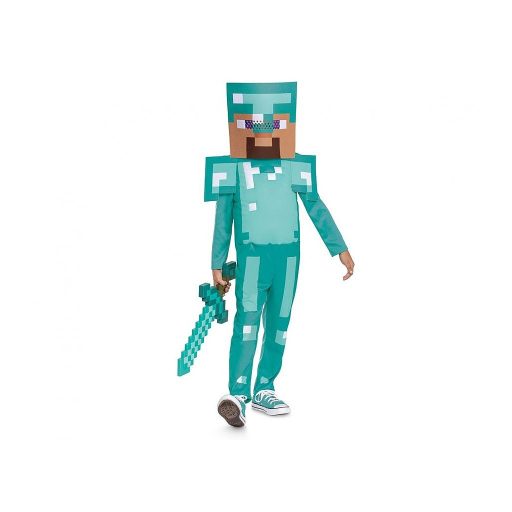 Minecraft Steve Diamond jelmez 7-8 év