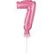 Rózsaszín 7-es Pink szám fólia lufi tortára 13 cm