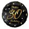 Happy Birthday 30 B&C Gold fólia lufi 36 cm