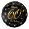 Happy Birthday 60 B&C Gold fólia lufi 36 cm