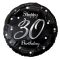 Happy Birthday 30 B&C Silver fólia lufi 36 cm