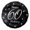 Happy Birthday 60 B&C Silver fólia lufi 36 cm