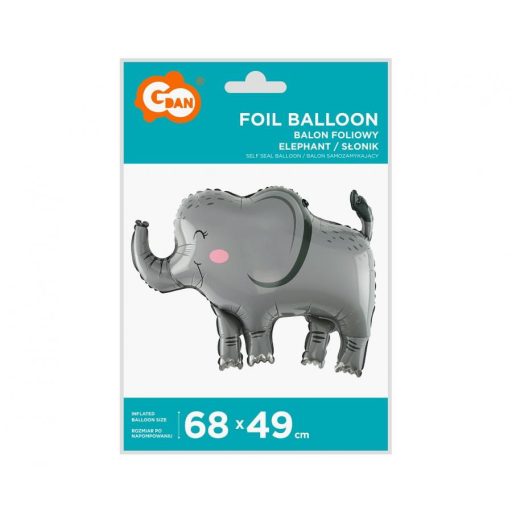 Elefánt Grey fólia lufi 68 cm