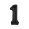 Fekete 1-es B&C Matt Black szám fólia lufi 85 cm