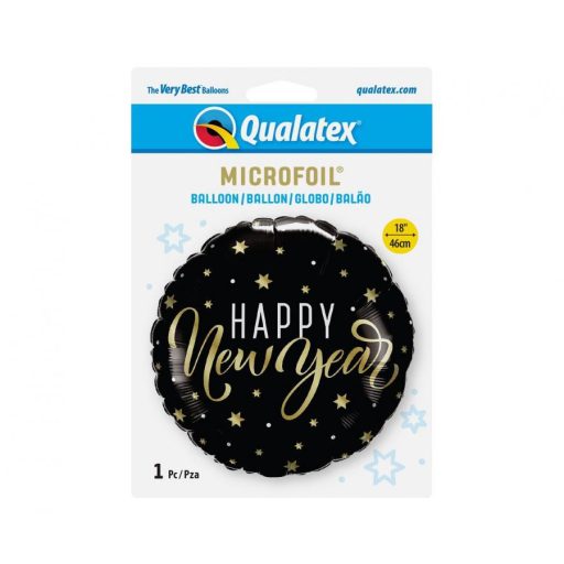 Happy New Year Stars fólia lufi 46 cm