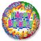 Happy Birthday Streamers fólia lufi 46 cm (WP)