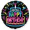 Happy Birthday Neon fólia lufi 48 cm