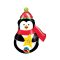 Pingvin Scarf fólia lufi 36 cm (WP)