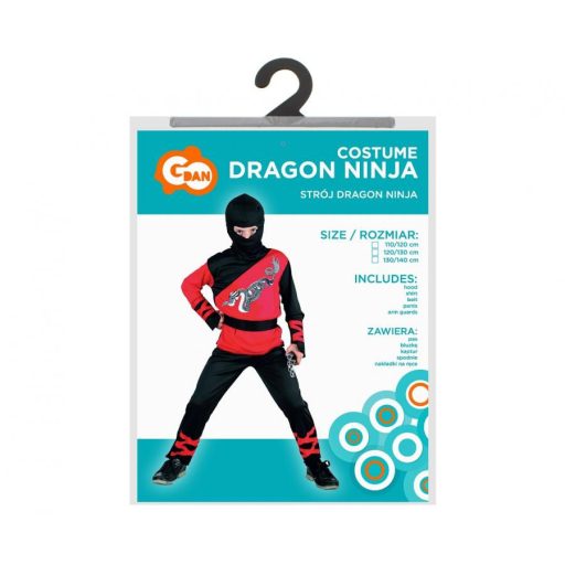 Nindzsa Dragon jelmez 110/120 cm