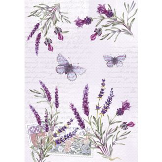 Levendula Butterfly A/4 gumis mappa
