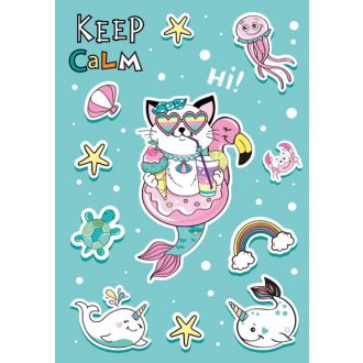 Állatos Cat Vibes A/4 gumis mappa