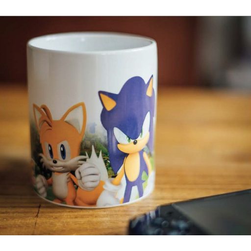 Sonic a sündisznó Power Trio porcelán bögre 325 ml (11 oz) Díszdobozban