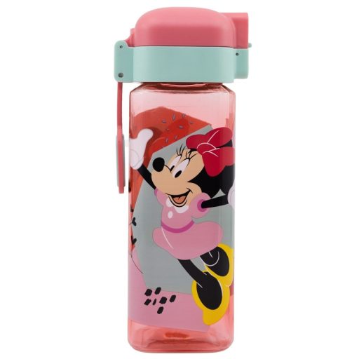 Disney Minnie Being More műanyag szívószálas kulacs akasztóval 550 ml