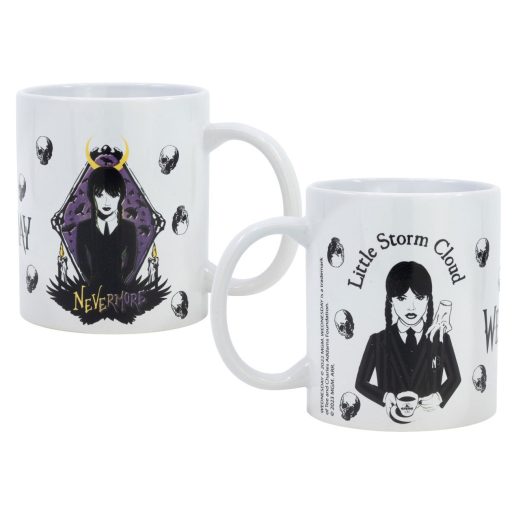 Wednesday Nevermore porcelán bögre 325 ml (11 oz) Díszdobozban