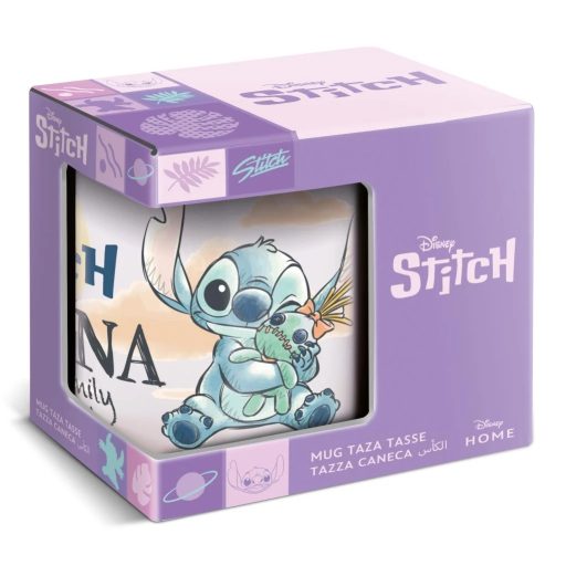 Disney Lilo és Stitch, A csillagkutya Family porcelán bögre 325 ml (11 oz) Díszdobozban