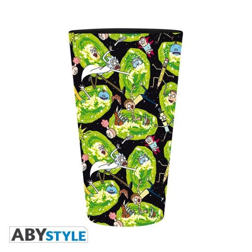 Rick és Morty pohár (400 ml) - Portálok
