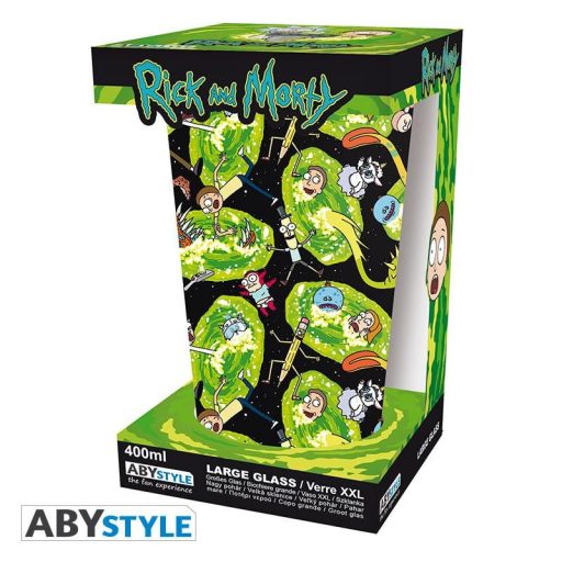Rick és Morty pohár (400 ml) - Portálok