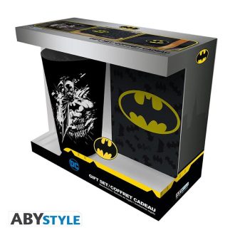   DC COMICS Batman ajándékcsomag: XXL pohár, kitűző, A6 zsebnaptár