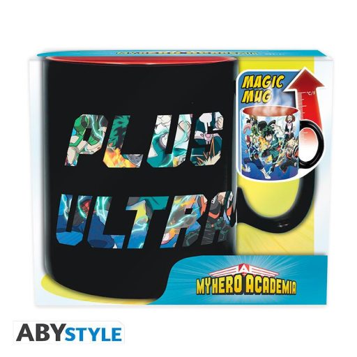MY HERO ACADEMIA hőre változó bögre (460 ml) - Hősök