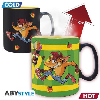 Crash Bandicoot hőre változó bögre - 460 ml - Nitro